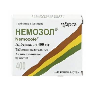 Немозол таблетки п/о 400мг №1х1