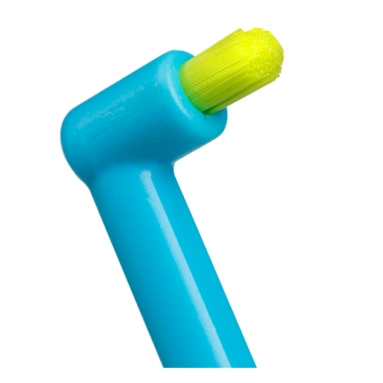 Revyline SM1000 Зубная щетка Монопучковая (голубая с салатовой щетиной) 1 шт (6647)