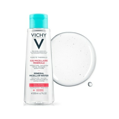 Vichy Purete Thermale Вода мицеллярная с минералами для чувствительной кожи лица, глаз и губ 200 мл