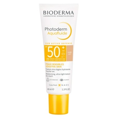 Bioderma Флюид солнцезащитный Photoderm Aquafluide SPF 50 +, тон Light, 40 мл