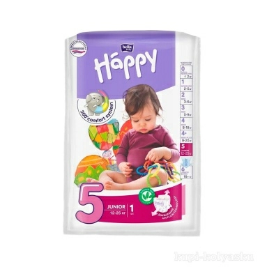 Bella Baby Happy Junior Подгузники гигиенические для детей (Flexi Fit), 1 шт