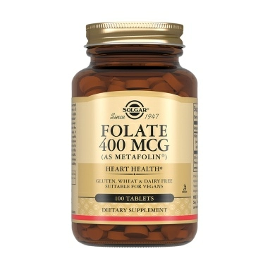 Solgar Фолат 400 мкг "Метафолин", БАД таблетки №100