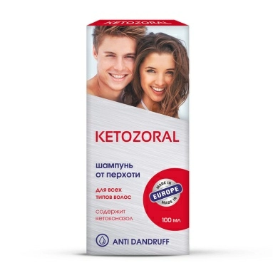 Кетозорал Шампунь от перхоти для всех типов волос (флакон) 100 мл