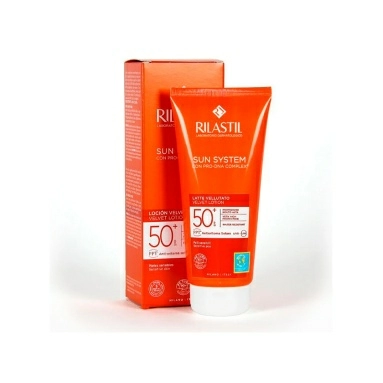 Rilastil SUN SYSTEM Бархатистый лосьон для чувствительной кожи SPF50+, 200 мл