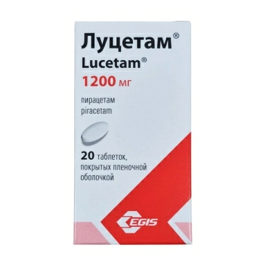 Луцетам таблетки п/о 1200мг №30 №1