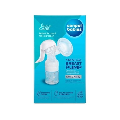 Canpol babies Молокоотсос ручной Basic с принадлежностями арт.12/216