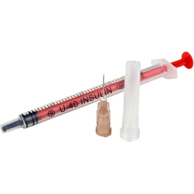 Шприц стер. однораз. инсулиновый 1,0мл с иглой U-100 26G х 1/2" (0,45мм х 12мм)