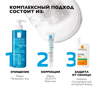 LA ROCHE-POSAY ANTHELIOS UVMUNE 400 Солнцезащитный матирующий флюид для лица SPF 50+ / PPD 56, 50 мл