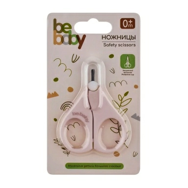 Bebaby Ножницы 0 мес+ (зеленый, розовый) , арт.LM-9057 1 шт