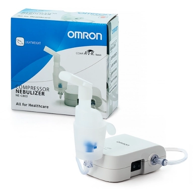 Ингалятор компрессорный портативный OMRON с принадлежностями: модель NE-C803 (NE-C803-E)