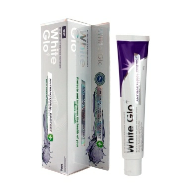 White Glo зубная паста отбеливающая Antibacterial protect with mouthwash с антибактериальным эффектом и ополаскивателем 100 г