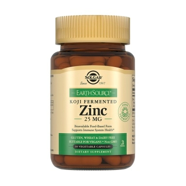 Solgar Цинк 25 мг в ферментированной культуре Коджи, БАД капсулы №30