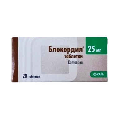 Блокордил® таблетки 25мг №10х2