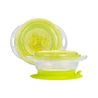 ПОМА Тарелочка на присоске и с крышкой 6+, 250 мл, арт. 3315, 1 шт