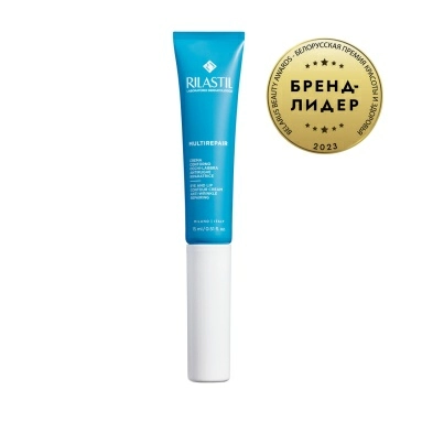 Rilastil MULTIREPAIR Восстанавливающий крем против морщин для контура глаз и губ, 15 мл