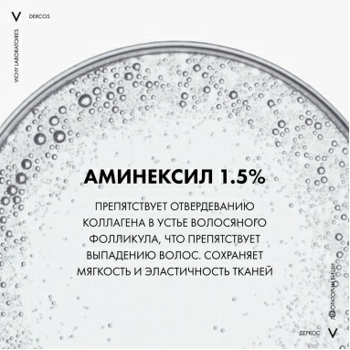 VICHY Dercos Technique AMINEXIL INTENSIVE 5. MEN Средство против выпадения волос широкого спектра действия для мужчин, 21 монодоза