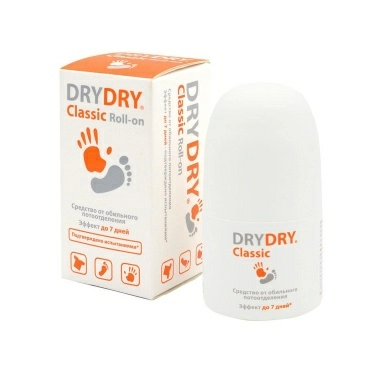 Антиперспирант/средство длительного действия от обильного потоотделения DRYDRY DE Classic Roll-on/ ДРАЙДРАЙ ДЕ Классик Ролл-Он 35 мл