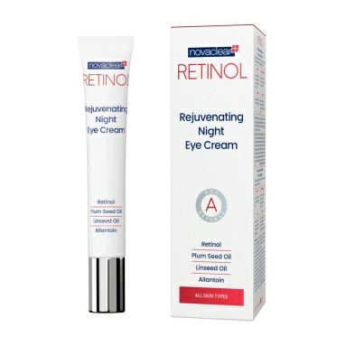 Novaclear крем для кожи вокруг глаз омолаживающий ночной с ретинолом 15 мл