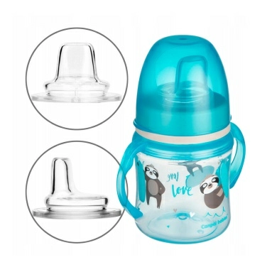 Canpol babies Поильник (обучающий, с силиконовым носиком, Easy Start "Exotic Animals" 6+, 120 мл) арт.35/207_blu