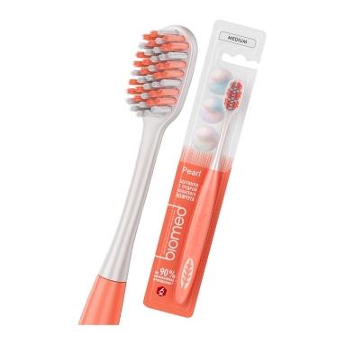 BIOMED PEARL GLOSS Комплексная зубная щетка, средняя