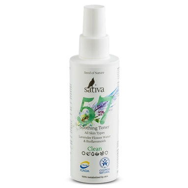 SATIVA Тоник успокаивающий №57 (для всех типов кожи), 150 мл