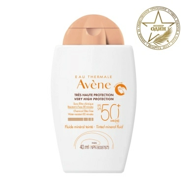 AVENE Солнцезащитный минеральный флюид с тонирующим эффектом SPF 50+ 40 мл
