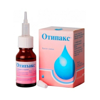 Отипакс капли ушные (40мг+10мг)/1г 16г №1