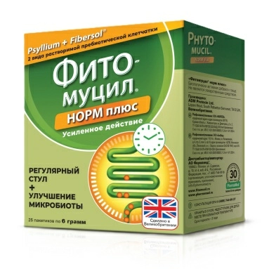 Фитомуцил Норм Плюс саше № 25
