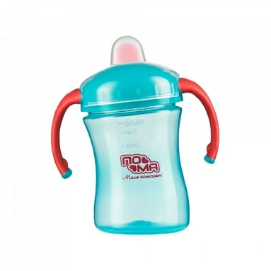 ПОМА Поильник с ручками и крышкой 6+, арт. 1014, 260 мл, 1 шт