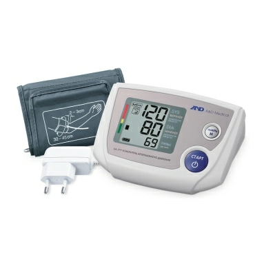 A&D Прибор для измерения артериал. давл. и част. пульса цифр(автом) UA-777 (адаптер,манжета 22-32см)