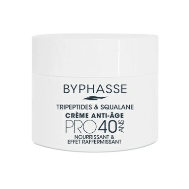 BYPHASSE Укрепляющий антивозрастной крем для лица PRO40 с трипептидами и скваланом, 60 мл