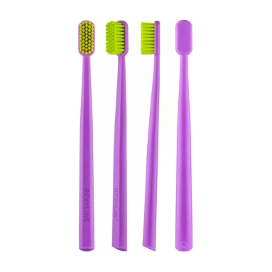 Revyline SM6000 Зубная щетка (фиолетовая с салатовой щетиной 6936)