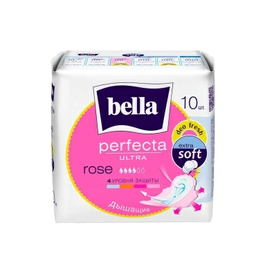Bella perfecta Ultra rose deo fresh Ультратонкие женские гигиенические впитывающие прокладки, 10 шт