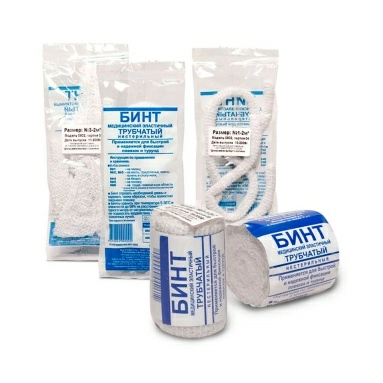 Бинт медицинский эластичный трубчатый №4 - 1,0 м. 0902