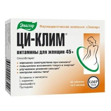 ЦИ-КЛИМ витамины для женщин 45+, БАД таблетки №60