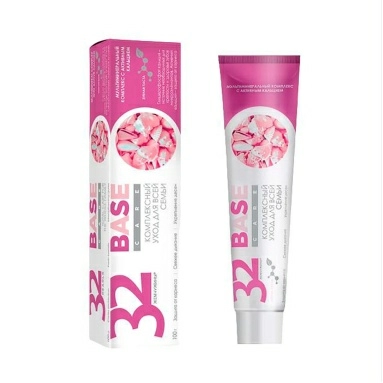 32 ЖЕМЧУЖИНЫ BASE CARE Паста зубная Комплексный уход для всей семьи, 100 г