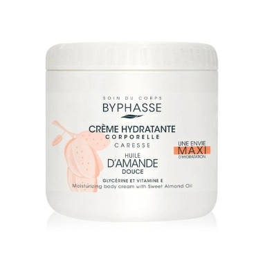 BYPHASSE Увлажняющий крем для тела с маслом сладкого миндаля, 500 мл
