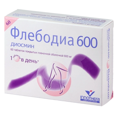 Флебодиа 600 таблетки п/о 600мг №15х4