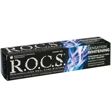 ROCS Зубная паста Сенсационное отбеливание (отбеливающая) 74 гр
