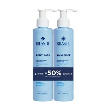 Набор Rilastil DAILY CARE Очищ. молочко д/ежедн. ухода д/норм, чувств. и делик. кожи 1+1, 200мл 2шт