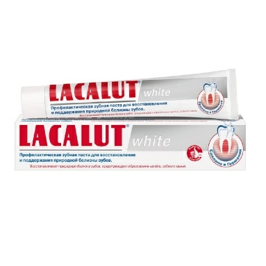 Lacalut WHITE Профилактическая зубная паста (для восст. и поддержания прир. белизны зубов) 75 мл