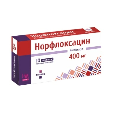 Норфлоксацин таблетки п/о 400мг №10