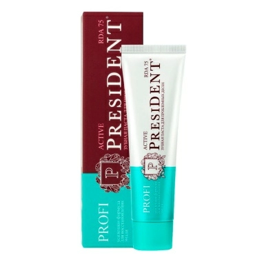 PRESIDENT PROFI Зубная паста Active (75 RDA), 50 мл