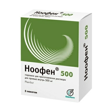 Ноофен 500 порошок для приготовления раствора для приема внутрь 500мг в пакетах №5