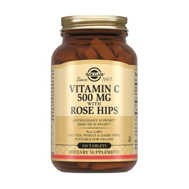 Solgar Витамин С и шиповник, БАД таблетки №100