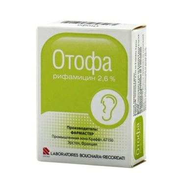 Отофа капли ушные 2,6% 10мл №1