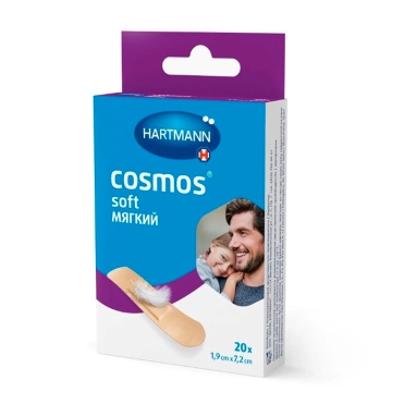 Пластырь Cosmos® soft (МЯГКИЙ) н/ст 1,9 см х 7,2 см 20 шт./уп