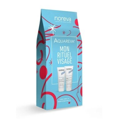 NOREVA АКВАРЕВА Н-р:Увлажн. крем для лица 24 ч,легкая текстура, 40мл; Увлажн. экспресс-маcка, 50мл