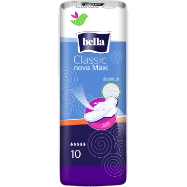 Bella Classic Nova maxi (drainette) Прокладки женские гигиенические впитывающие 10 шт