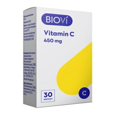 BioVi Витамин С 450, БАД капсулы №30